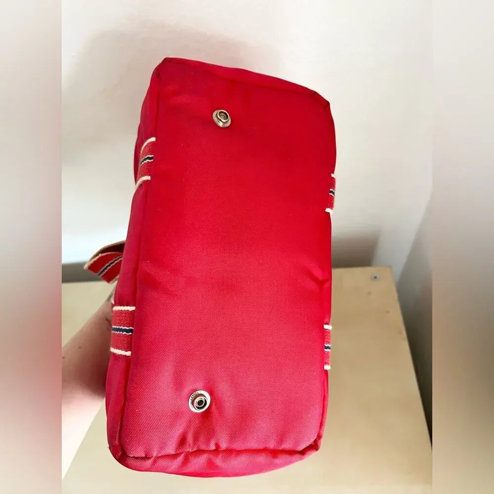 Vintage Totes lunch tote red nylon foldable lunchbox